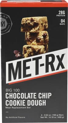 MEAL REPLACEMENT BAR, CHOCOLATE CHIP COOKIE DOUGH