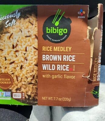 BROWN RICE, WILD RICE MEDLEY WITH GARLIC, BROWN RICE, WILD RICE WITH GARLIC