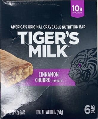 CINNAMON CHURRO NUTRITION BARS, CINNAMON CHURRO