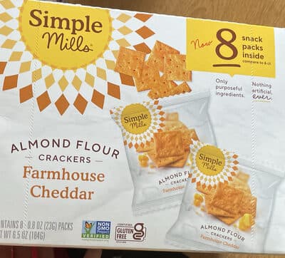 Almond Flour Crackers Farmhouse Cheddar