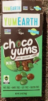 MINT DARK CHOCOLATE CANDIES, MINT