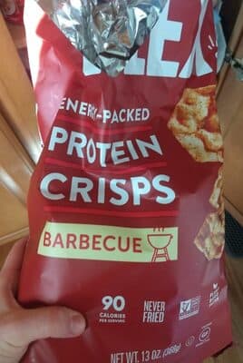 BARBECUE FLAVORED ENERGY-PACKED PROTEIN CRISPS, BARBECUE