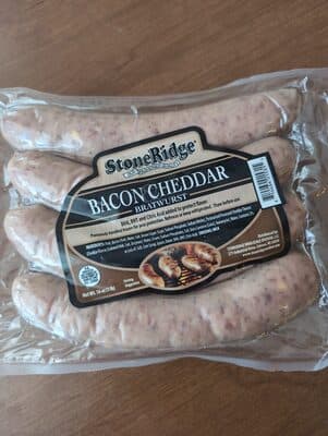 BACON CHEDDAR BRATWURST, BACON CHEDDAR