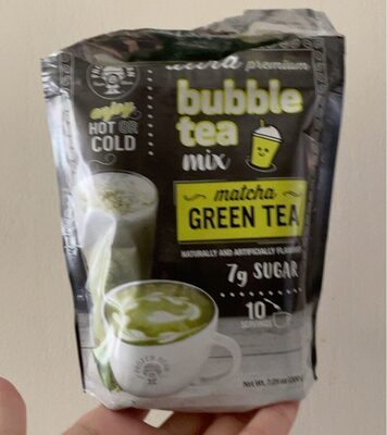 MATCHA GREEN TEA FLAVORED ULTRA PREMIUM BUBBLE TEA MIX, MATCHA GREEN TEA