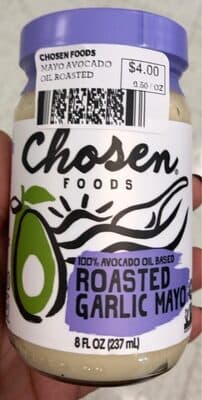 ROASTED GARLIC MAYO 100% AVOCADO OIL BASED, ROASTED GARLIC MAYO