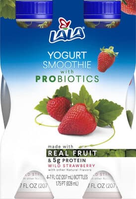 Drinkable yogurt smoothie with probiotics of