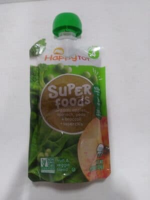 Organic Apples, Spinach, Peas & Broccoli + Super Chia - Stage 4