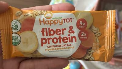 Fiber & Protein Gluten Free Oat Bar organic banana & carrot