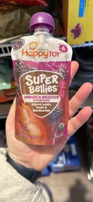 Super Bellies Immune & Digestive Support Blend organic pears, beets & blackberries