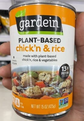 CHICK'N & RICE SOUP, CHICK'N & RICE