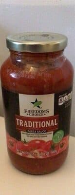 HEARTY ROBUST FLAVOR OF SLOW-SIMMERED TOMATOES, WITH SPICES AND ITALIAN SEASONING TRADITIONAL PASTA SAUCE, HEARTY ROBUST FLAVOR OF SLOW-SIMMERED TOMATOES, WITH SPICES AND ITALIAN SEASONING