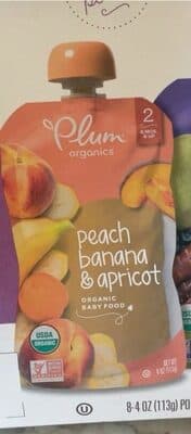 Plum Organics Stage 2 Org Pch, Ban & Aprct/Pr, Prpl Crrt & Blbry 8-Pk