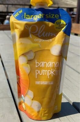 Plum Organics Tots & Beyond Banana & Pumpkin 7.5 oz Pouch