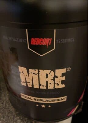 MRE REAL WHOLE FOOD MEAL REPLACEMENT POWDER DRINK MIX, STRAWBERRY SHORTCAKE, STRAWBERRY SHORTCAKE