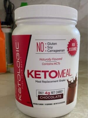 KETOMEAL REPLACEMENT SHAKE POWDER, CHOCOLATE, CHOCOLATE