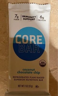 COCONUT CHOCOLATE CHIP NUTRITION BAR, COCONUT; CHOCOLATE CHIP