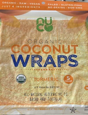Coconut Wraps Turmeric