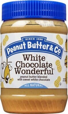 WHITE CHOCOLATEY WONDERFUL PEANUT BUTTER SPREAD, WHITE CHOCOLATEY WONDERFUL