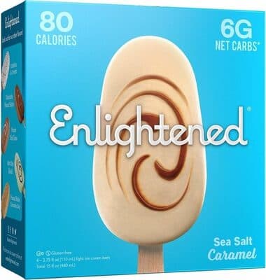 Sea salt caramel ice cream bar