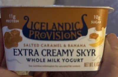 Extra creamy skyr salted caramel & banana
