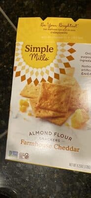 Almond Flour Crackers Farmhouse Cheddar