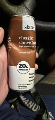 classic chocolate high protein milk shake