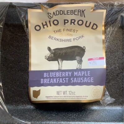 BLUEBERRY MAPLE BREAKFAST SAUSAGE PORK, BLUEBERRY MAPLE BREAKFAST SAUSAGE
