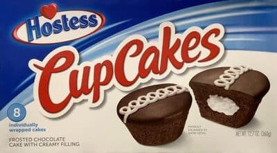 FROSTED CHOCOLATE CAKE WITH CREAMY FILLING CUPCAKES, FROSTED CHOCOLATE