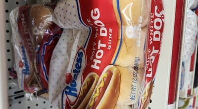 SOFT WHITE HOT DOG BUNS, SOFT WHITE