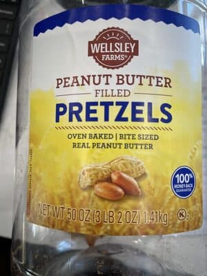 PEANUT BUTTER FILLED PRETZELS, PEANUT BUTTER