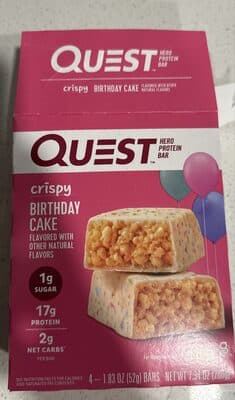 Crispy birthday cake