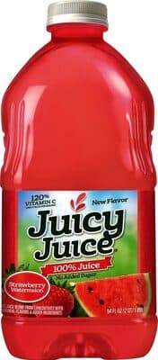 JUICY JUICE, 100% JUICE, STRAWBERRY & WATERMELON, STRAWBERRY & WATERMELON