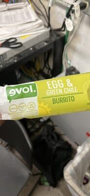 EGG & GREEN CHILE BURRITO, EGG & GREEN CHILE