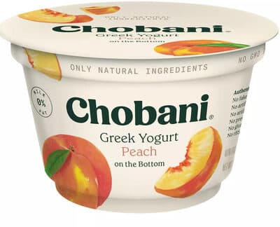 Greek Yogurt Peach on the Bottom