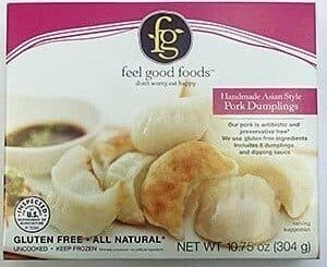 PORK POTSTICKERS FILLED WITH PORK AND VEGETABLES AND SERVED WITH TAMARI DIPPING SAUCE, PORK POTSTICKERS