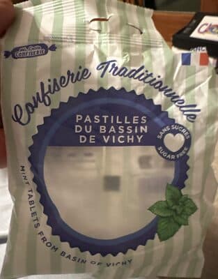 Mint tablets from basin of Vichy