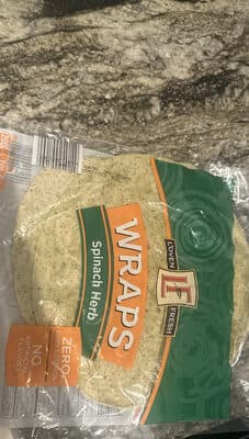 Wraps Spinach Herb