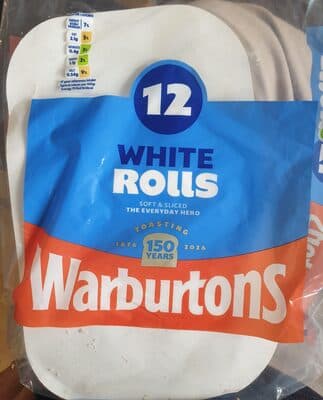 12 White Rolls