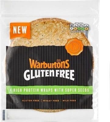 Gluten Free 4 High Protein Wraps with Super Seeds