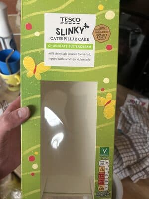 Tesco Curly The Caterpillar Cake