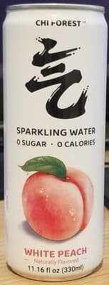 Sparkling White Peach Flavour Sparkling Water Beverage