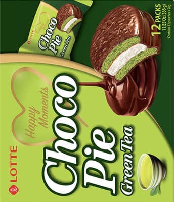 Lotte Choco pies (green tea)