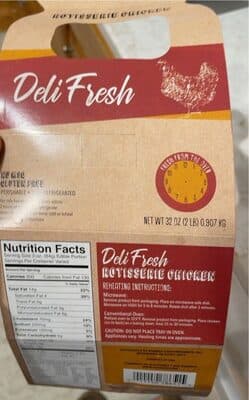 DELI FRESH ROTISSERIE CHICKEN, DELI FRESH