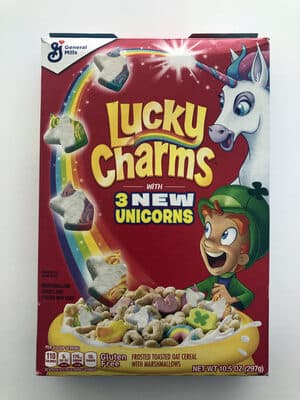 Lucky Charms — contains FD&C Red No. 40