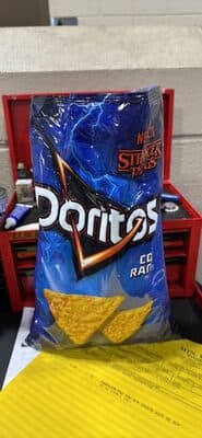 Doritos Cool Ranch Flavored Tortilla Chips — contains FD&C Red No. 40