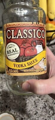 VODKA SAUCE PASTA SAUCE, VODKA SAUCE